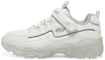 (Youth) Skechers D'Lites Low-top Running Shoes 'White Silver' 319034L-WSL (Youth) Skechers D'Lites Low-top Running Shoes 'White Silver' 319034L-WSL