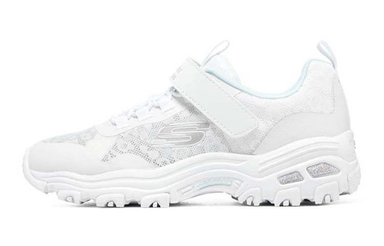(Youth) Skechers D'Lites Low 'All White' 302541L-WHT