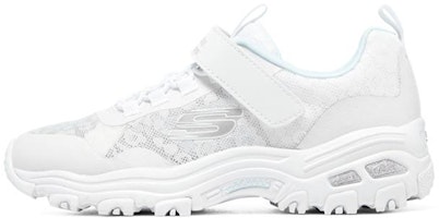 (Youth) Skechers D'Lites Low 'All White' 302541L-WHT (Youth) Skechers D'Lites Low 'All White' 302541L-WHT