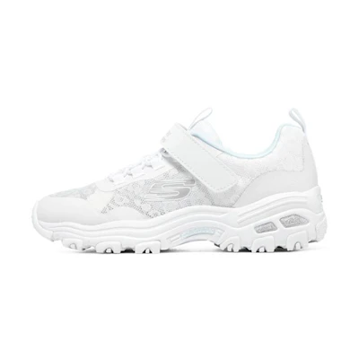 (Youth) Skechers D'Lites Low 'All White'