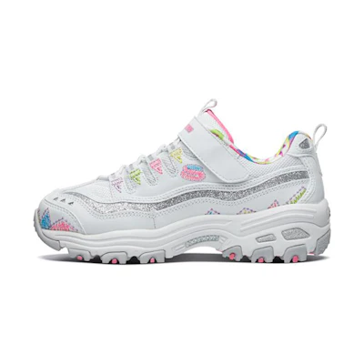 (Youth) Skechers D'Lites Low 'Big Kid White'