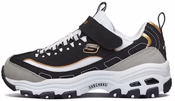 (Preschool) Skechers D'Lite K Black/Gold 996212L-BKGD (Preschool) Skechers D'Lite K Black/Gold 996212L-BKGD