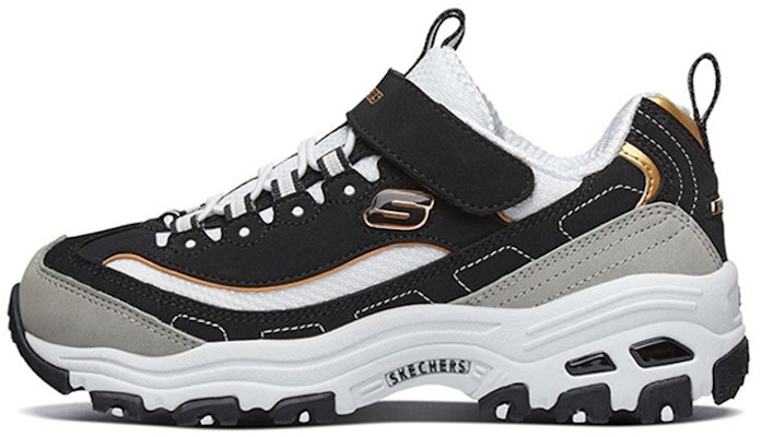(PS) 스케쳐스 디라이트 K 블랙/골드 (Skechers D'Lite K Black/Gold ) 996212L-BKGD Buy (PS) 스케쳐스 디라이트 K 블랙/골드 (Skechers D'Lite K Black/Gold ) 996212L-BKGD
