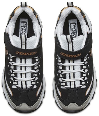 (PS) 스케쳐스 디라이트 K 블랙/골드 (Skechers D'Lite K Black/Gold ) 996212L-BKGD Lookbook (PS) 스케쳐스 디라이트 K 블랙/골드 (Skechers D'Lite K Black/Gold ) 996212L-BKGD