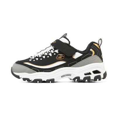 (Youth) Skechers D'Lites Low 'Black Grey'