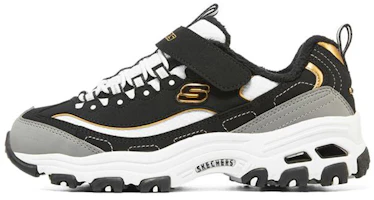 (Youth) Skechers D'Lites Low 'Black Grey' 302539L-BKGD (Youth) Skechers D'Lites Low 'Black Grey' 302539L-BKGD