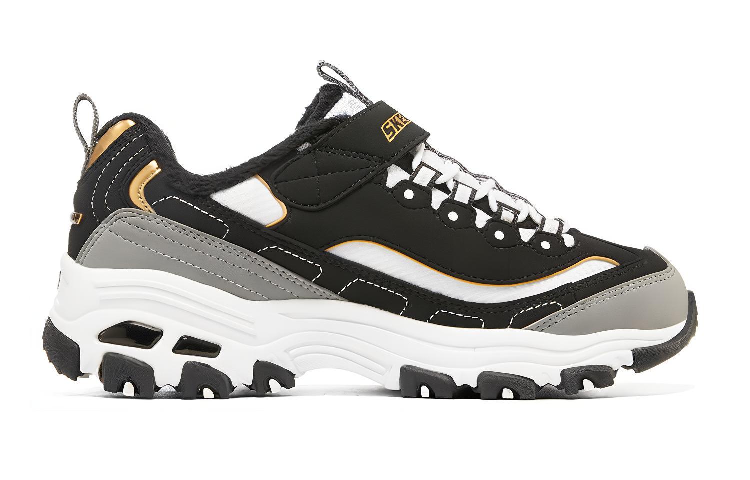 Order (Youth) Skechers D'Lites Low 'Black Grey' 302539L-BKGD