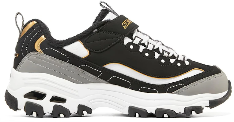 (Youth) Skechers D'Lites Low 'Black Grey' 302539L-BKGD Order (Youth) Skechers D'Lites Low 'Black Grey' 302539L-BKGD