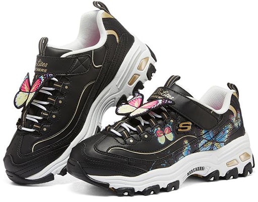 (PS) Skechers DLites K Lelaki/Wanita 302533L-BKMT Lookbook (PS) Skechers DLites K Lelaki/Wanita 302533L-BKMT