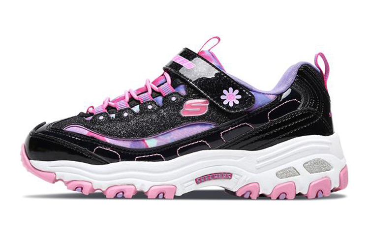 (Youth) Skechers D'Lites Low 'Black Multicolor' 80528L-BKMT