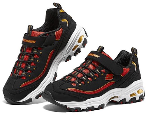 (PS) 스케쳐스 딜라이트 K (Skechers D'Lites K) 996212L-BKRD Lookbook (PS) 스케쳐스 딜라이트 K (Skechers D'Lites K) 996212L-BKRD