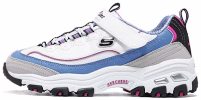 (Youth) Skechers D'Lites Low 'Blue White' 302526L-WBLP (Youth) Skechers D'Lites Low 'Blue White' 302526L-WBLP