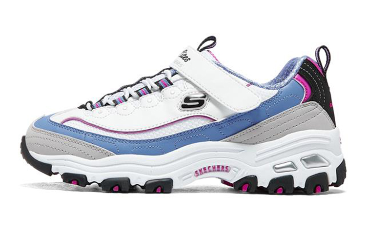 (Youth) Skechers D'Lites Low 'Blue White' 302526L-WBLP