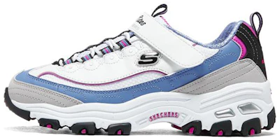 (Youth) Skechers D'Lites Low 'Blue White' 302526L-WBLP (Youth) Skechers D'Lites Low 'Blue White' 302526L-WBLP