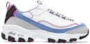 Order (JR) Skechers D'Lites Rendah 'Biru Putih' 302526L-WBLP