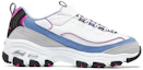 Order (JR) ヤング向けSkechers D'Lites ロー「ブルーホワイト」302526L-WBLP 302526L-WBLP