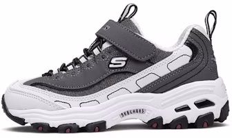 (Youth) Skechers D'Lites Low 'Grey Black' 664028L-CCBK (Youth) Skechers D'Lites Low 'Grey Black' 664028L-CCBK