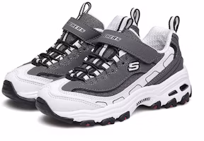 Lookbook 大童 Skechers D'Lites 低筒爸爸鞋 灰黑