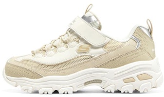 (Youth) Skechers D'Lites Low 'Natural White' 302504L-NTW (Youth) Skechers D'Lites Low 'Natural White' 302504L-NTW