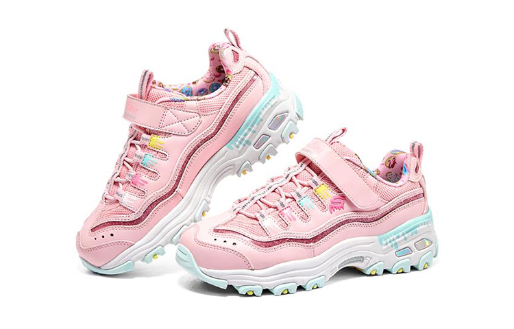 Lookbook (JR) Skechers D'Lites 低帮粉色款 302575L-PKMT