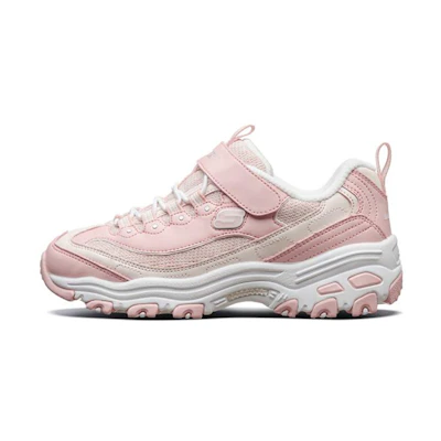 (Youth) Skechers D'lites Low Running Shoes Pink