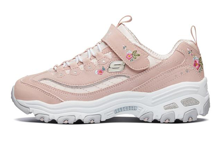 (PS) Skechers D'Lites Low-Top Sneakers K Pink/Silver