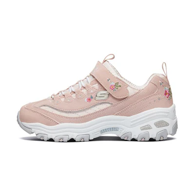 (PS) Skechers D'Lites Low-Top Sneakers K Pink/Silver