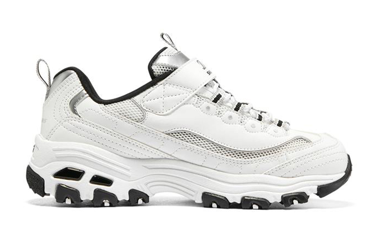 (Youth) Skechers D'Lites Low 'White Black' 圖 2