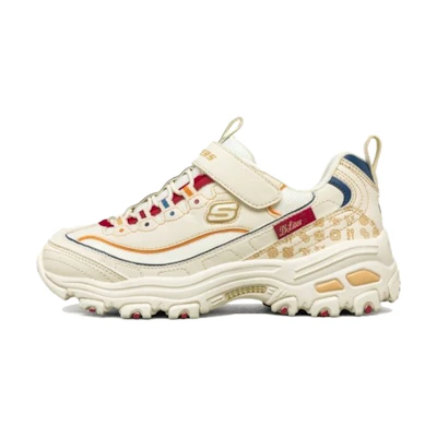 (Youth) Skechers D'Lites Low Running Shoes White/Red