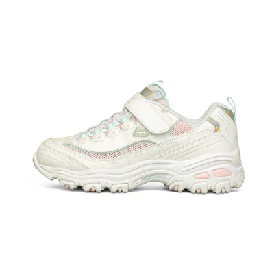 (Youth) Skechers D'Lites Low Top 'White Pink'