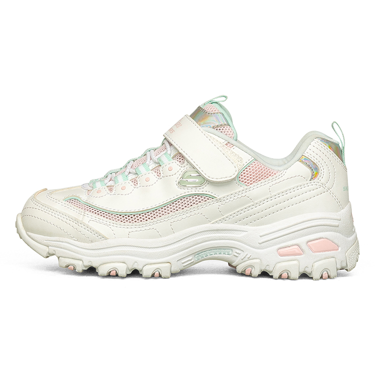 (Youth) Skechers D'Lites Low Top 'White Pink' 302504L-WLPK