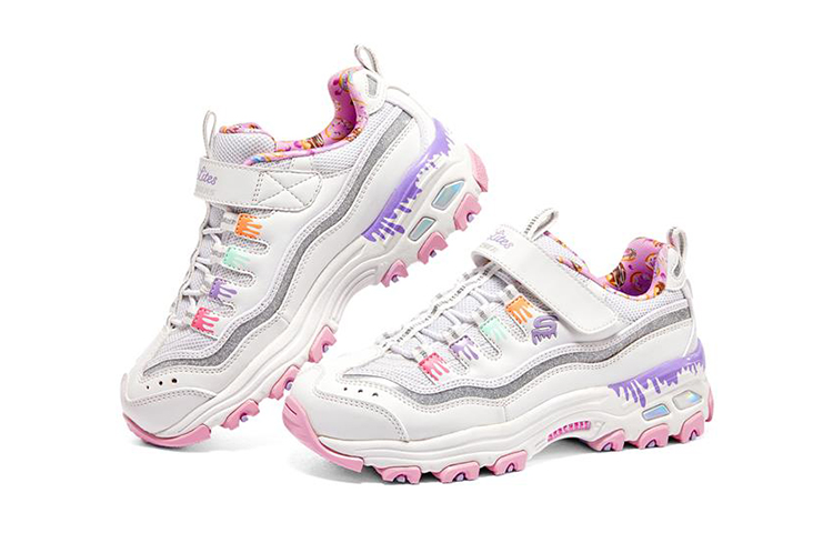 (Youth) Skechers D'lites 'White Multicolor' 圖 3