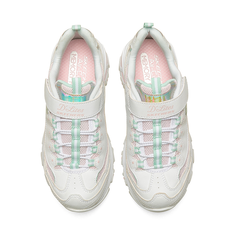 Shop (JR) 스케쳐스 딜라이트 로우 화이트핑크 (Skechers D'Lites Low 화이트핑크) 302504L-WLPK