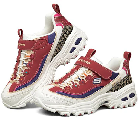 (JR) 스케쳐스 D'Lites 로우탑 런닝화 (레드/화이트/블랙) 302520L-MULT Lookbook (JR) 스케쳐스 D'Lites 로우탑 런닝화 (레드/화이트/블랙) 302520L-MULT