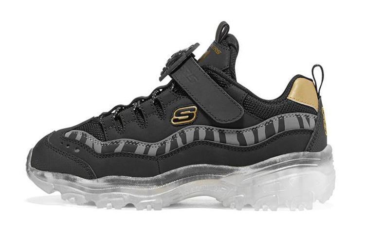 (Youth) Skechers Ice D'lites 'Black Gold'