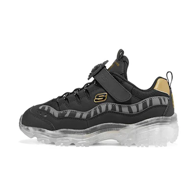 (Youth) Skechers Ice D'lites 'Black Gold'