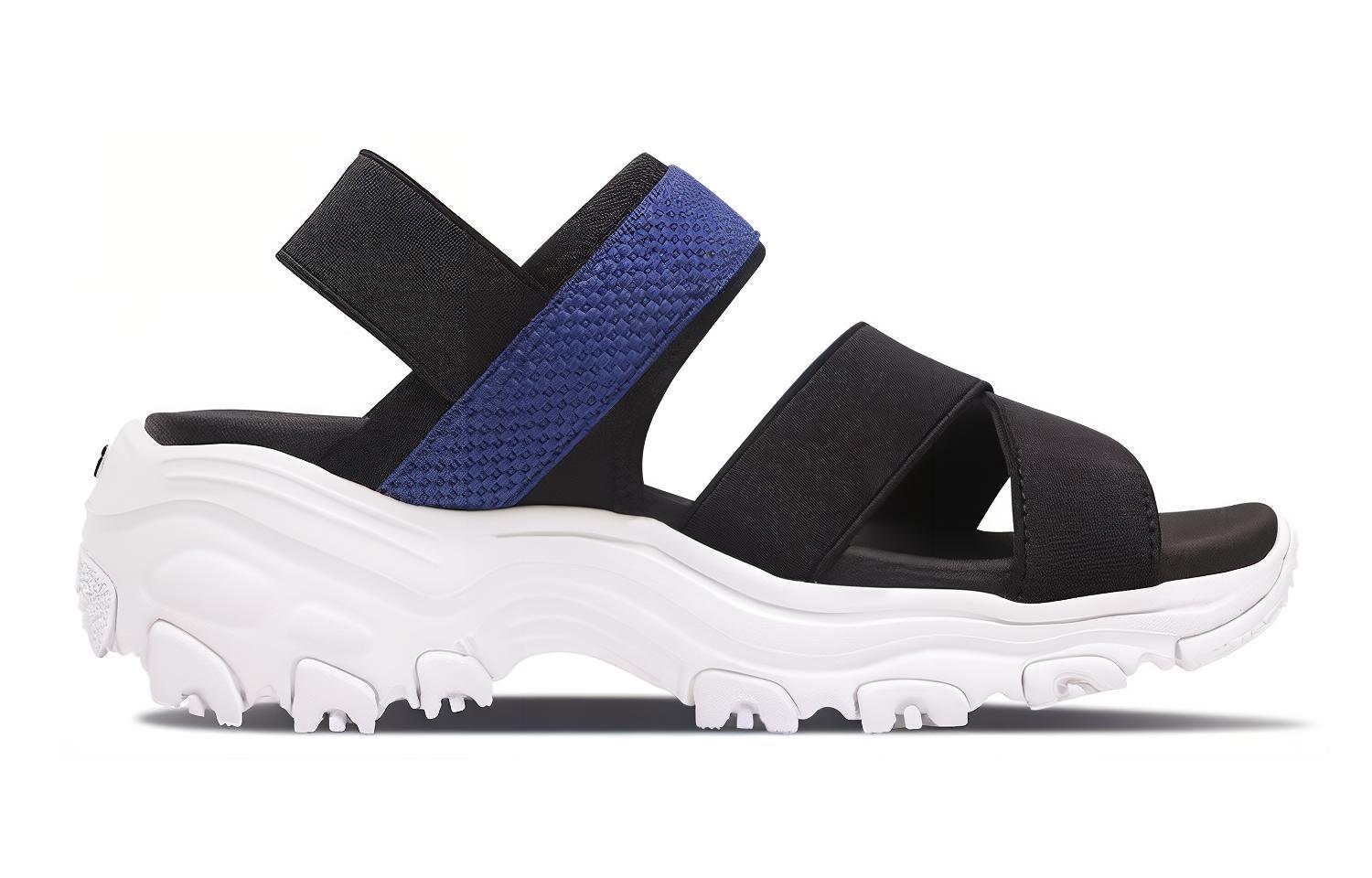 Order (Youth) Skechers D'Lites Sandal 'Black Blue' 996335L-BKBL