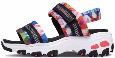 (Youth) Skechers D'Lites Sandal 'Black Colorful' 664076L-BKMT (Youth) Skechers D'Lites Sandal 'Black Colorful' 664076L-BKMT