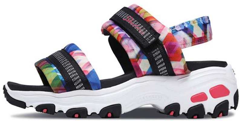 (Youth) Skechers D'Lites Sandal 'Black Colorful' 664076L-BKMT Buy (Youth) Skechers D'Lites Sandal 'Black Colorful' 664076L-BKMT