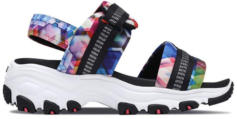 (Youth) Skechers D'Lites Sandal 'Black Colorful' 664076L-BKMT Order (Youth) Skechers D'Lites Sandal 'Black Colorful' 664076L-BKMT