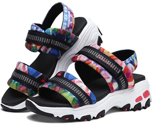 大童 Skechers D'lites 運動涼鞋 黑彩 Lookbook 大童 Skechers D'lites 運動涼鞋 黑彩