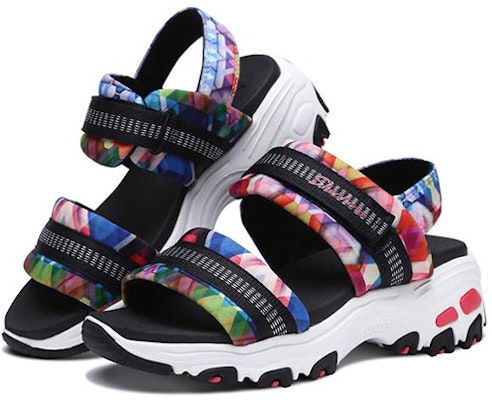(Youth) Skechers D'Lites Sandal 'Black Colorful' 664076L-BKMT Lookbook (Youth) Skechers D'Lites Sandal 'Black Colorful' 664076L-BKMT