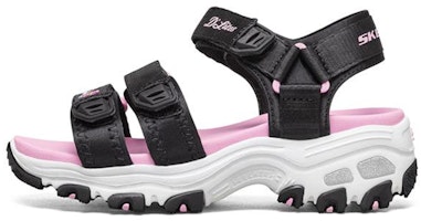 (Youth) Skechers D'Lites Sandal 'Black Pink' 664134L-BKPK (Youth) Skechers D'Lites Sandal 'Black Pink' 664134L-BKPK