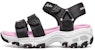 (JR) Skechers D'Lites Sandal 'Hitam Merah Jambu' 664134L-BKPK