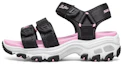 Buy (Youth) Skechers D'Lites Sandal 'Black Pink' 664134L-BKPK