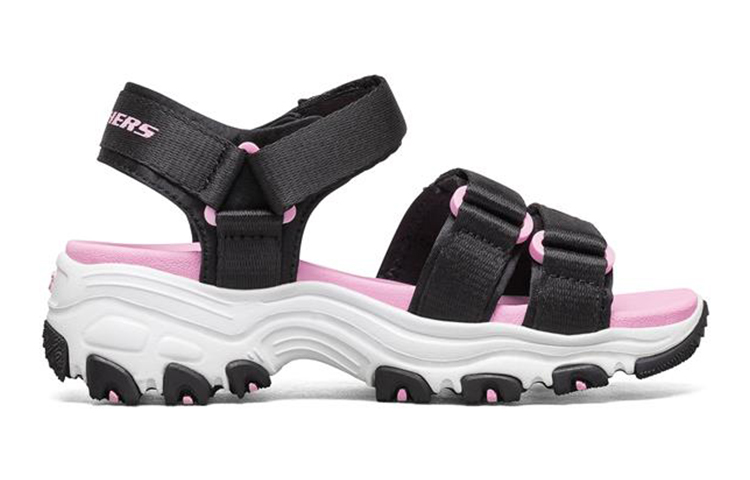 Order (Youth) Skechers D'Lites Sandal 'Black Pink' 664134L-BKPK