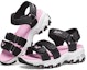 Lookbook (JR) Skechers D'Lites Sandal 'Hitam Merah Jambu' 664134L-BKPK