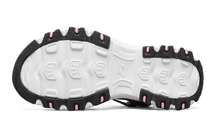 Shop (Youth) Skechers D'Lites Sandal 'Black Pink' 664134L-BKPK