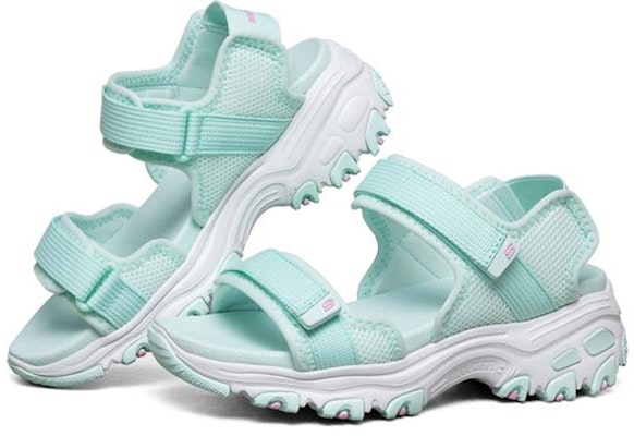 (Youth) Skechers D'Lites Sandal 'Green' 664171L-MNT Lookbook (Youth) Skechers D'Lites Sandal 'Green' 664171L-MNT