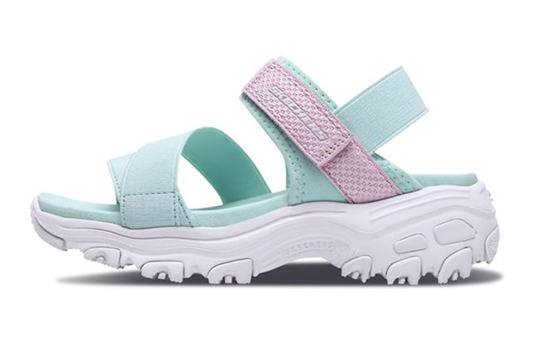 (Youth) Skechers D'Lites Sandal 'Green Pink' 996335L-AQPK